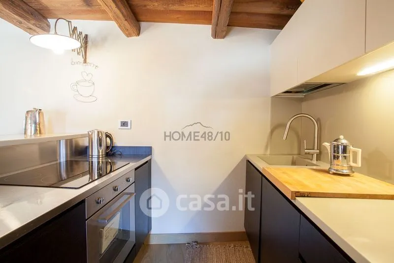 Cuisine - Refurbished Triplex with Balcony in Courmayeur