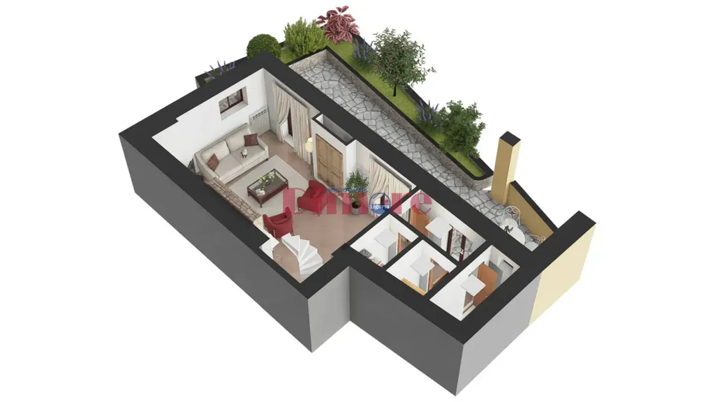 Plan - Restored Stone Villa with Open Valley View in Casanova Lerrone