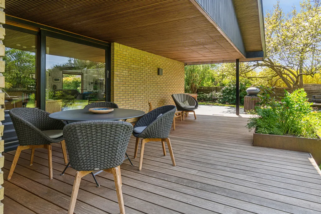 Terrace - Modernised Johan Christensen Villa in Hareskovby