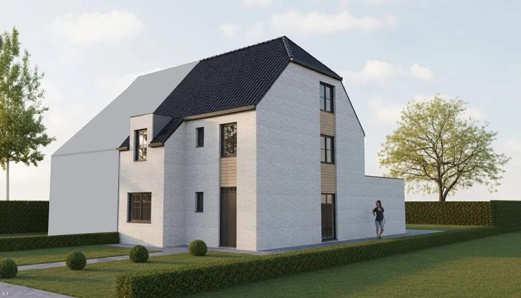 Nouvelle Construction Semi-ouverte à Grimbergen