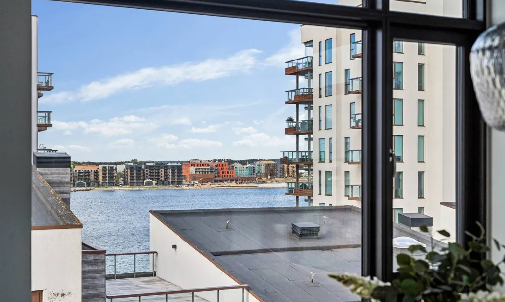 Balcon - Apartment with Limfjord View in Aalborg