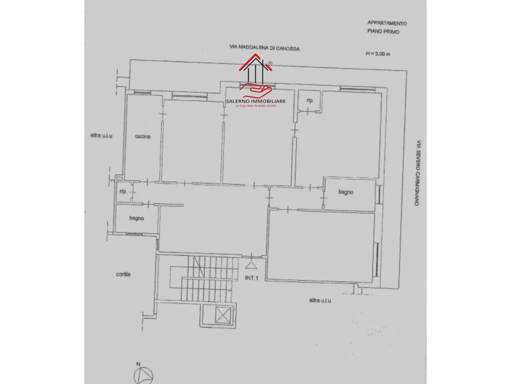 Plan - Apartment with Balcony in Monteverde, Rome