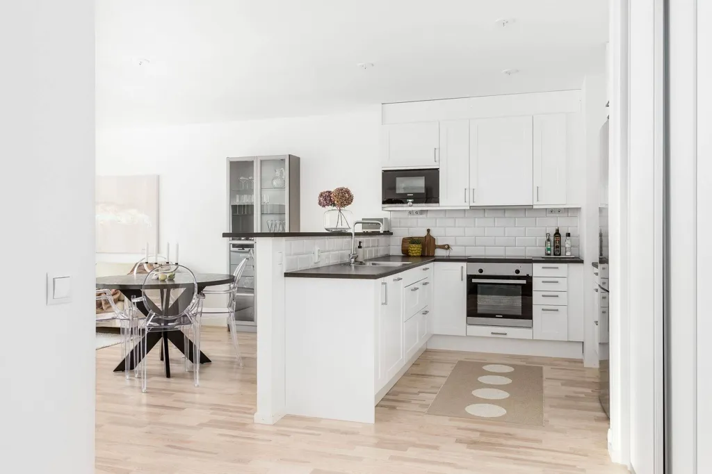 Cuisine - Two-Bedroom Flat with Garden View in Tannefors