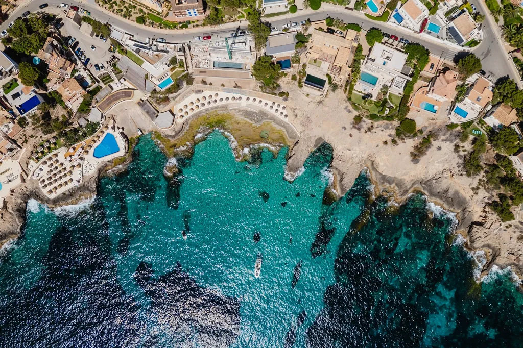 Õhuvaade - Villa with Sea View and Infinity Pool in Cala Llamp