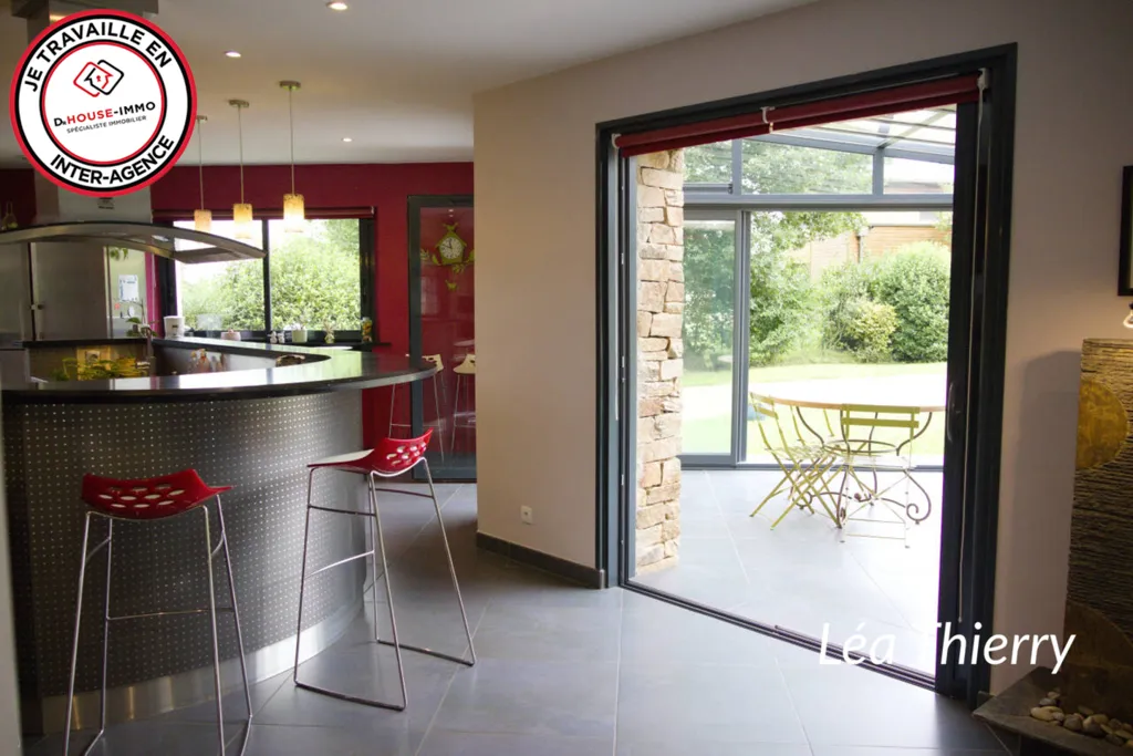 Köök - Architectural House with Heated Pool in Lyons-la-Forêt