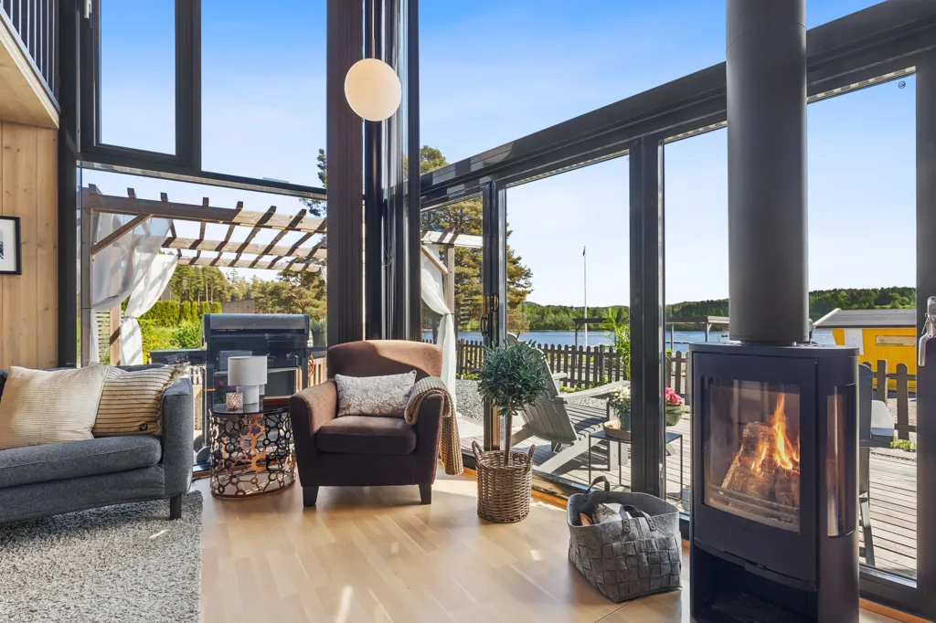 Séjour - Modern Holiday Home with River View near Oslo