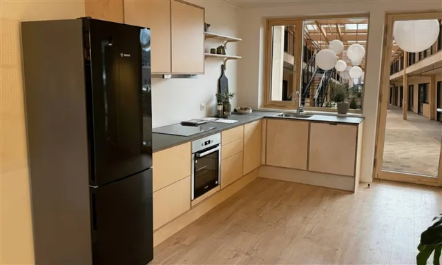 Köök - Apartment with Private Terrace in Rønnebærvænget