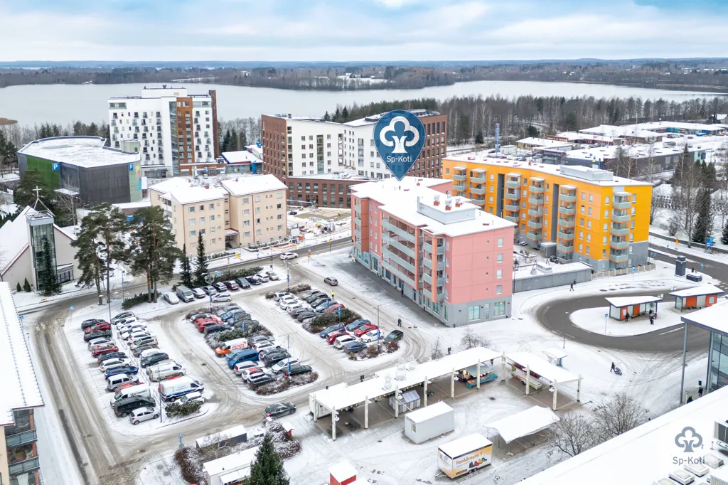 Õhuvaade - Modern Flat with Balcony in Kangasala Centre