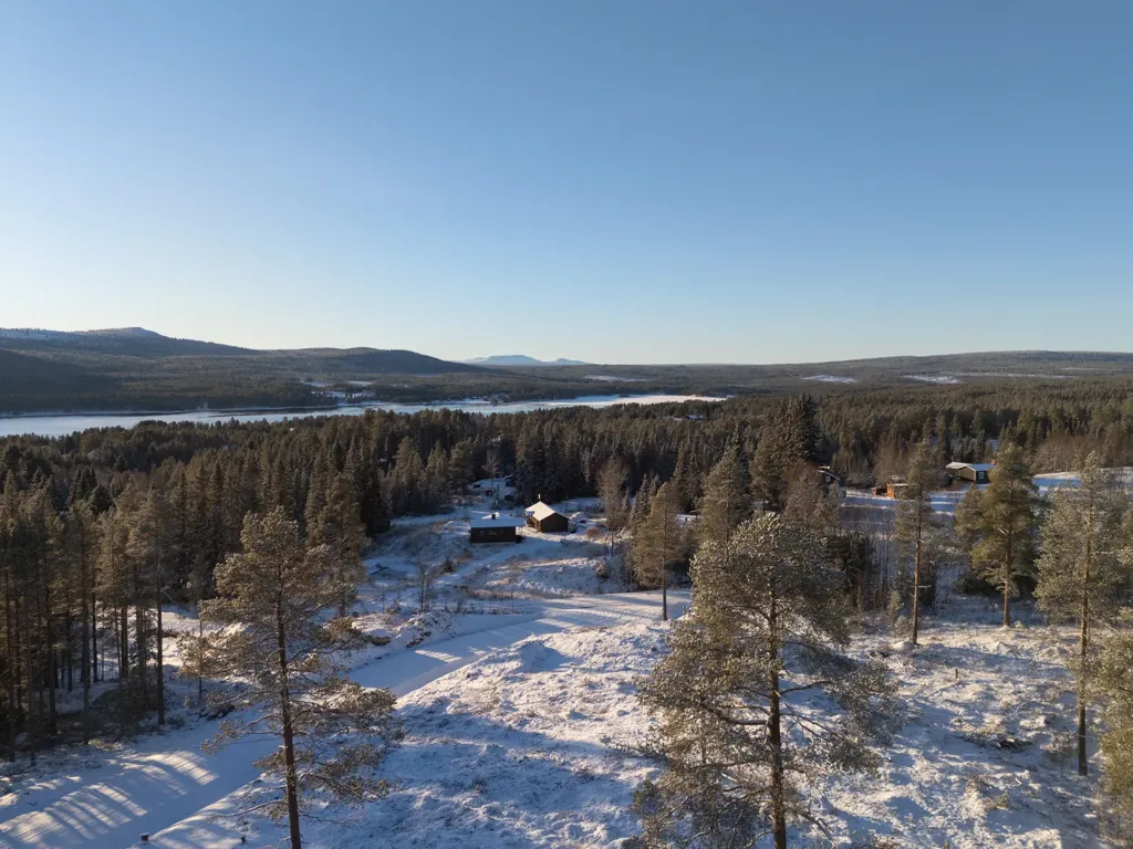 Vue aérienne - Plot with Ski Access in Härjedalen