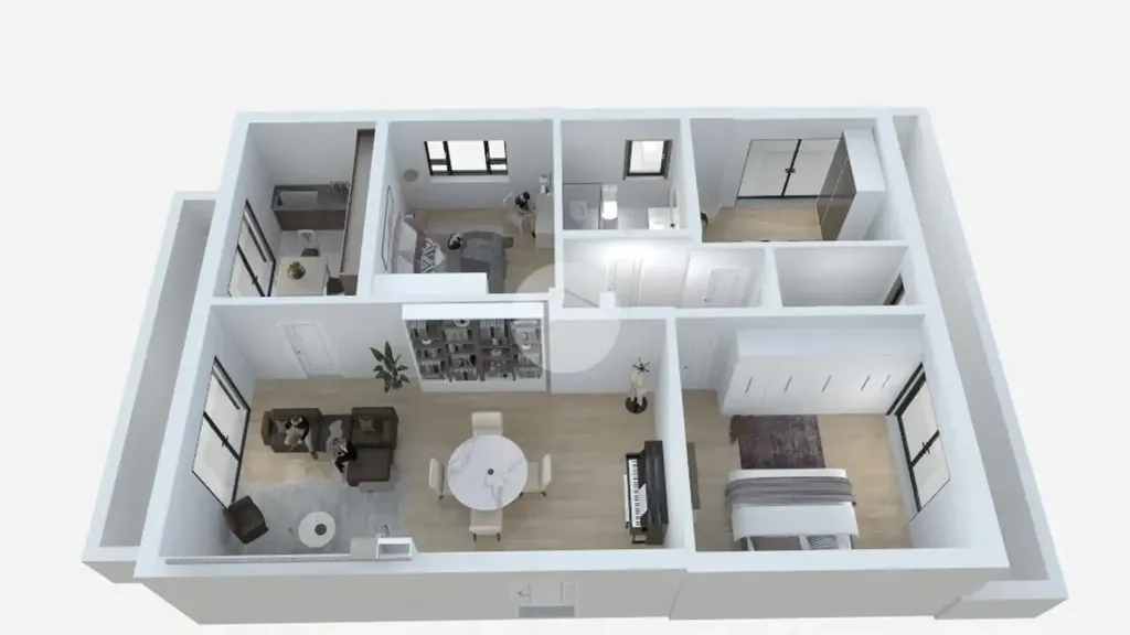 Plan - Spacious Apartment with Balcony in Terni
