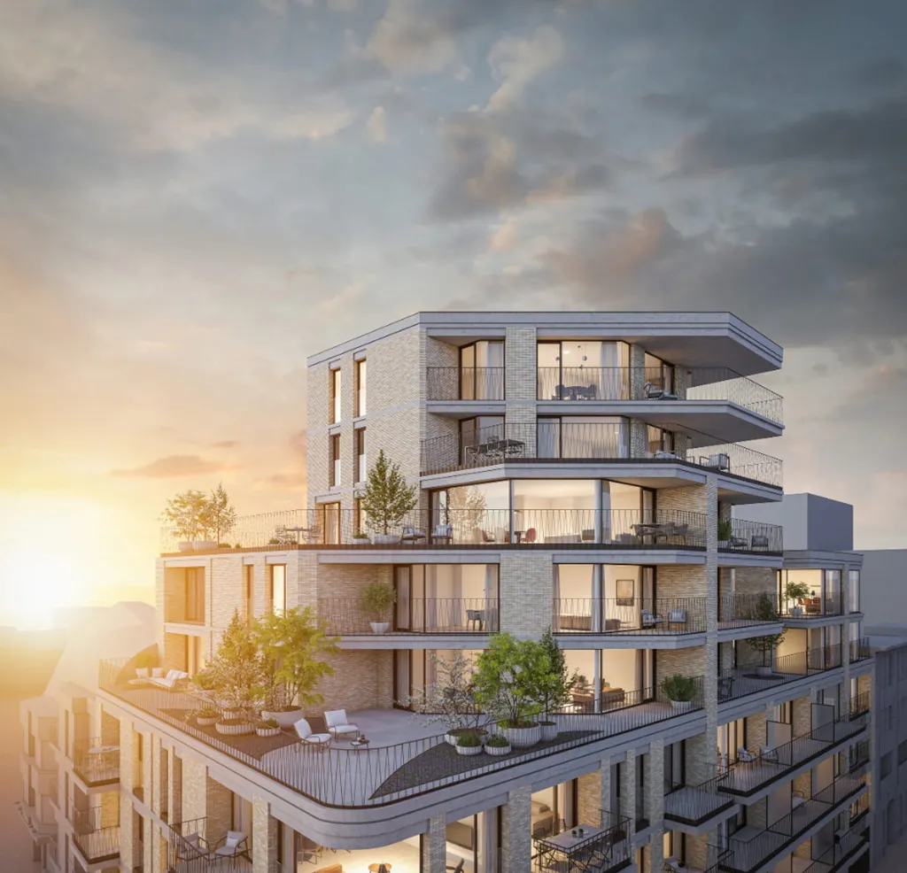 Õhuvaade - New Build Residence with Sea View in De Panne