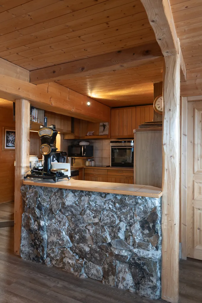 Kitchen - Charming Apartment with Mountain View in Courchevel 1850