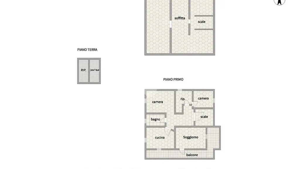 Planimetria - Two-Level Villa with Garden in Sambuceto