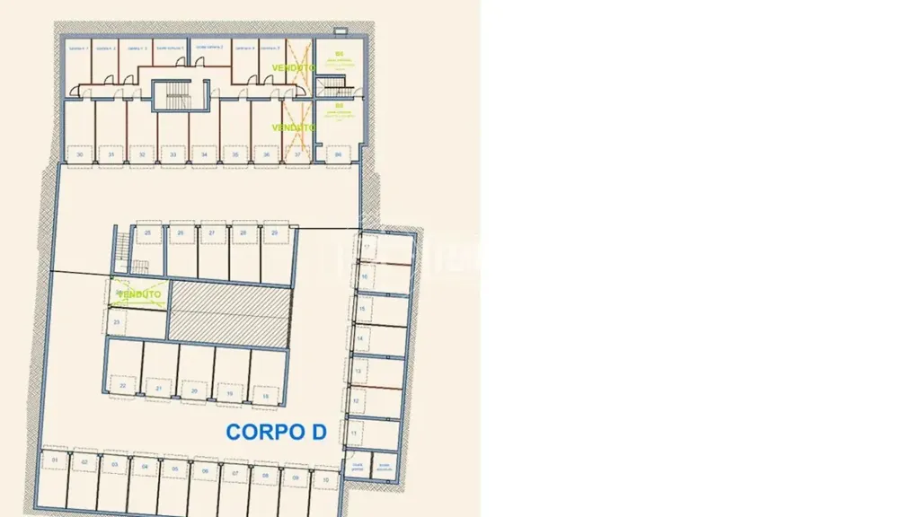 Planimetria - Triplex with Balcony in Cremona