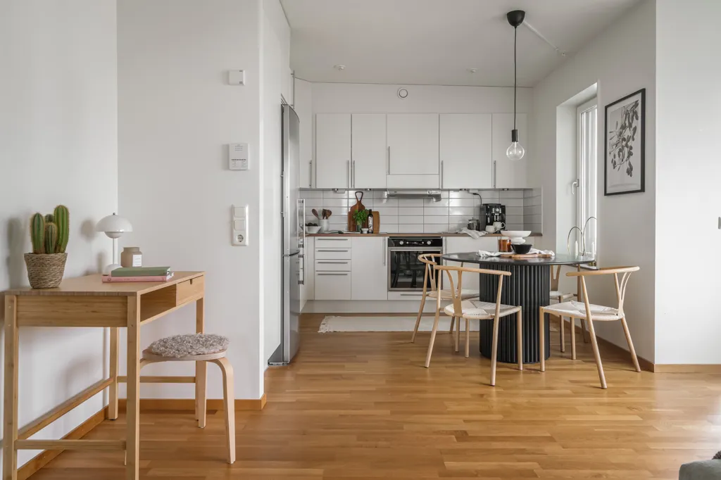 Sala da pranzo - Modern Flat with Corner View in Kvillebäcken
