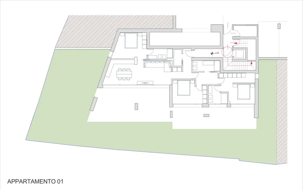 Plan - Luxury Apartment with Pool in Torri del Benaco