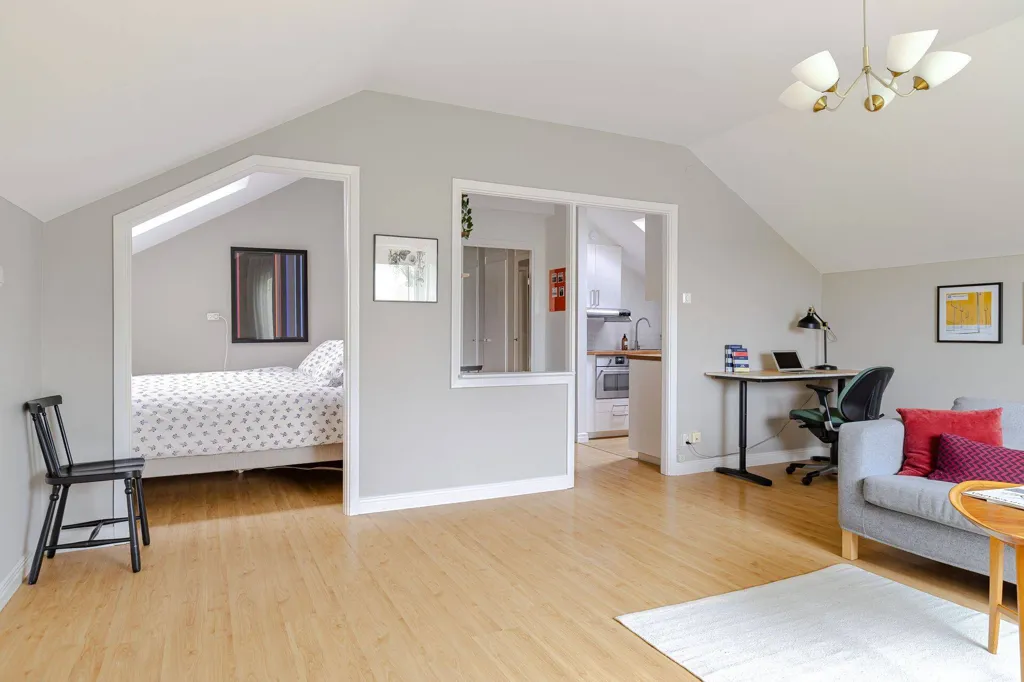 Séjour - Charming Penthouse with Park View in Linköping