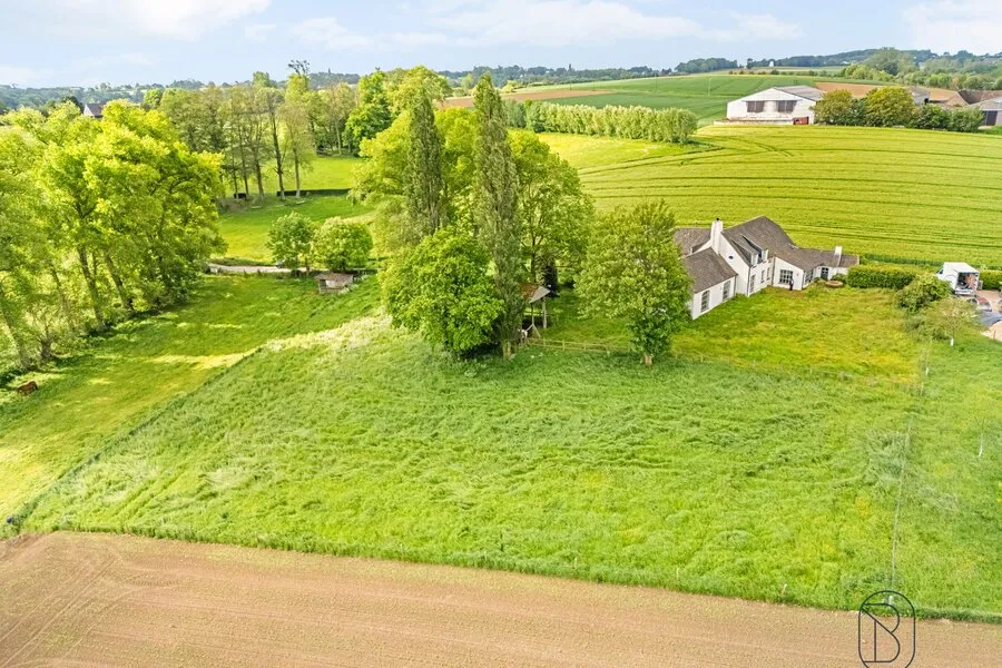 Vue aérienne - Landhuis avec Vue Unique en Zone Agricole