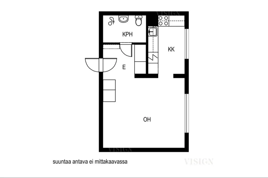 Plan - Compact Apartment with Garden in Ortelanveikko