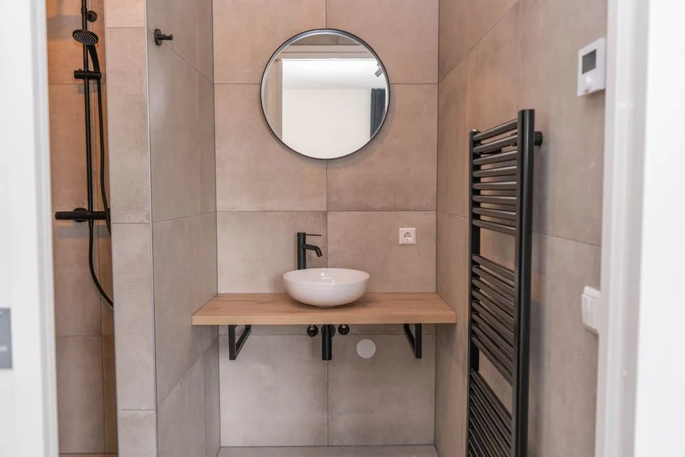 Salles de bain - Stylish Studio in Rosmolenplein, Tilburg