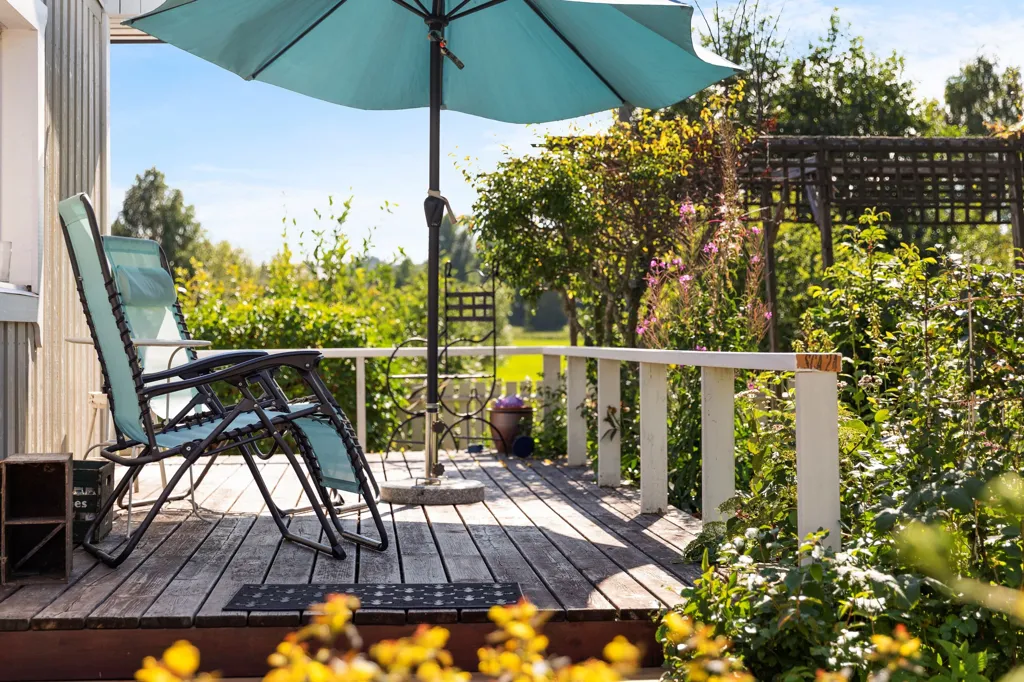 Terrasse - Spacious Bungalow with Sea View in Alnö