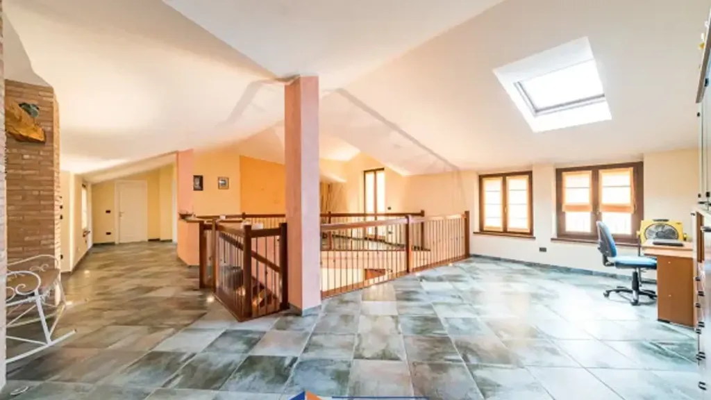 Living Room - Rustic Villa with Private Garden in Genola