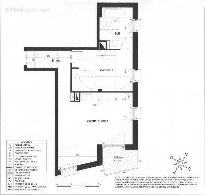 Plaan - Bright Apartment with Balcony in Nantes
