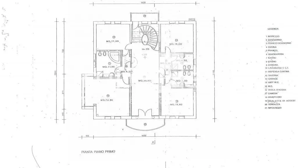 Plan - Architectural Villa with Garden in Treviso