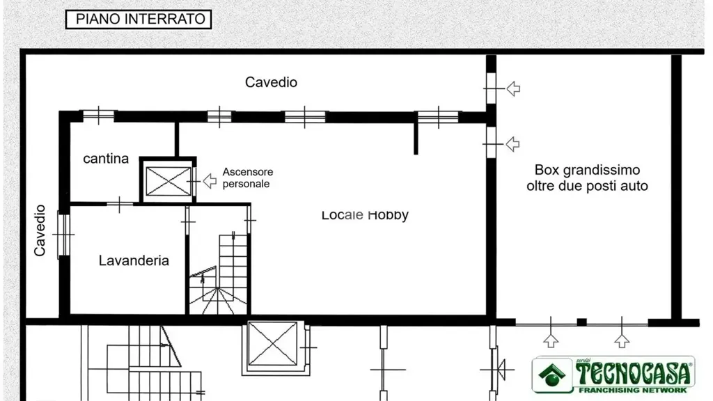 Planimetria - Villa with Private Garden in Cassina De' Pecchi
