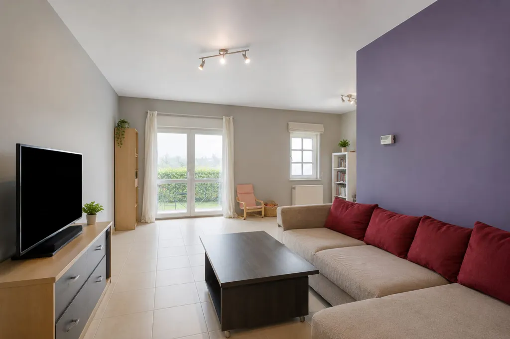 Séjour - Appartement 2 Chambres avec Garage à Buizingen