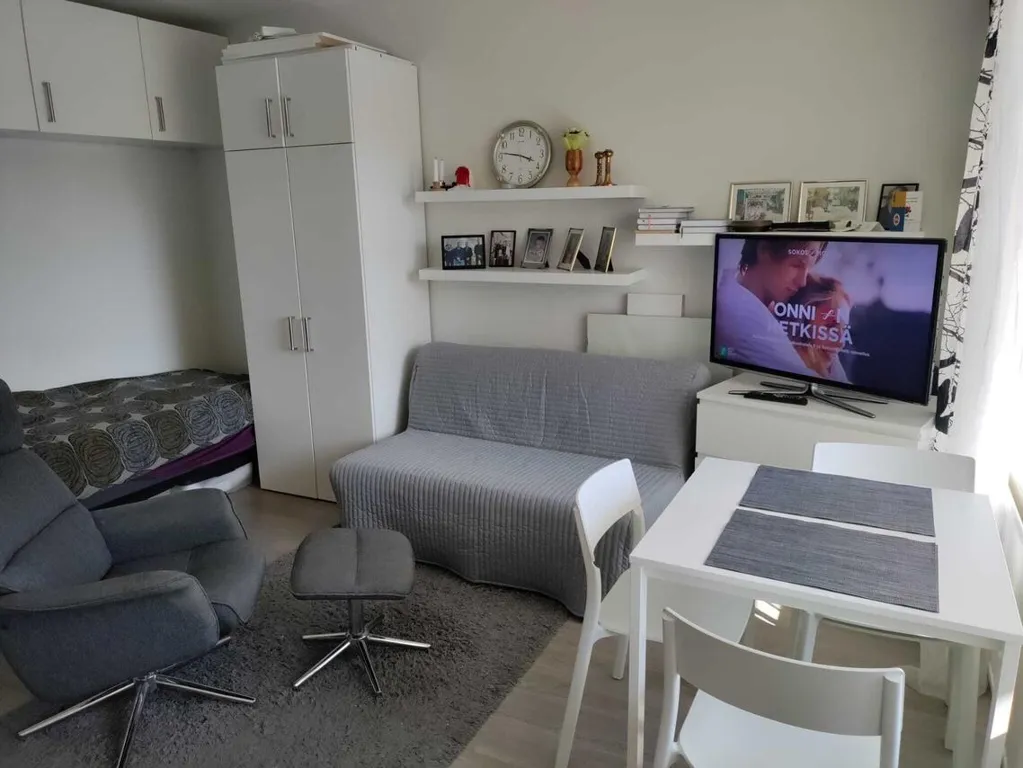 Séjour - Modernised Studio with Balcony in Panelia