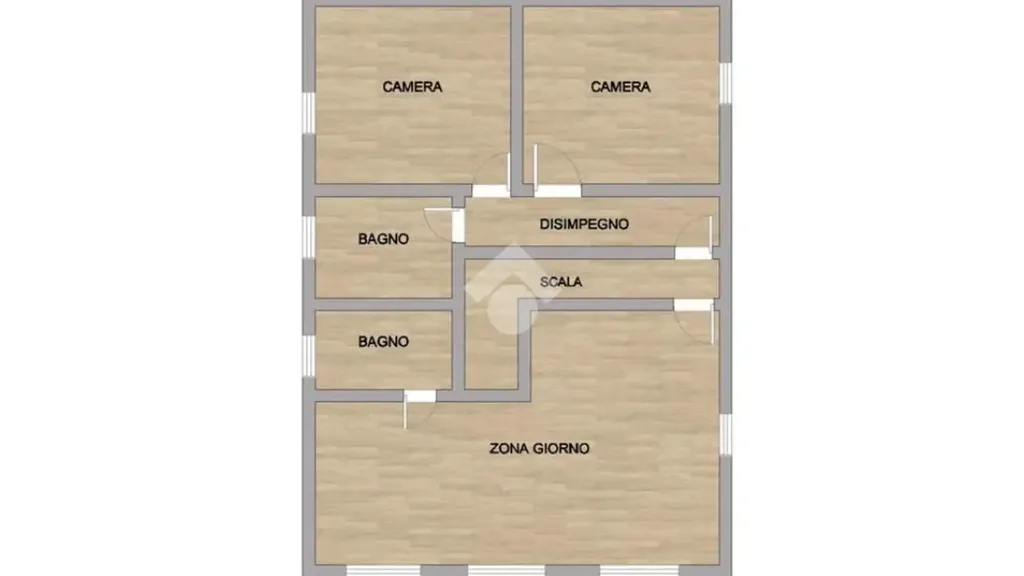 Plaan - Villa with Pool in Pergusa, Enna
