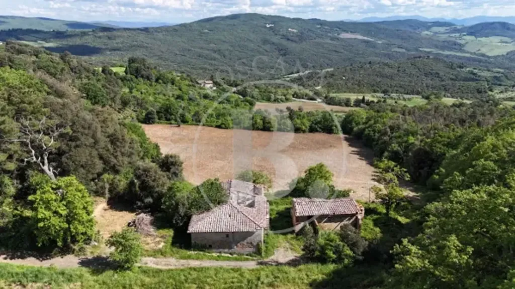 Vue aérienne - Rustic Casale with Panoramic Views in Gambassi Terme