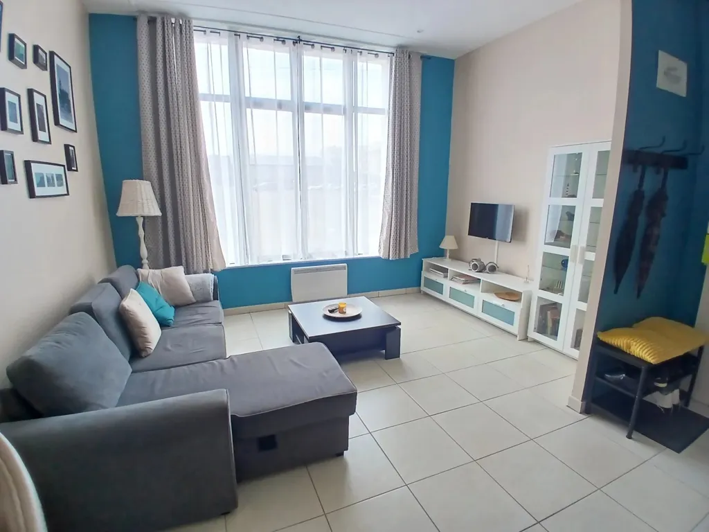 Séjour - Appartement en RDC avec Jardinet à Berck/Plage