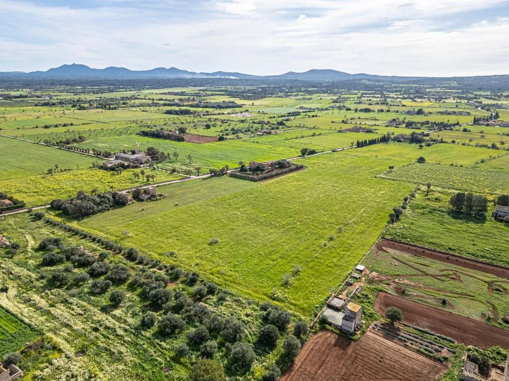 Aerial - Rustic Plot with Traditional Buildings in Campos