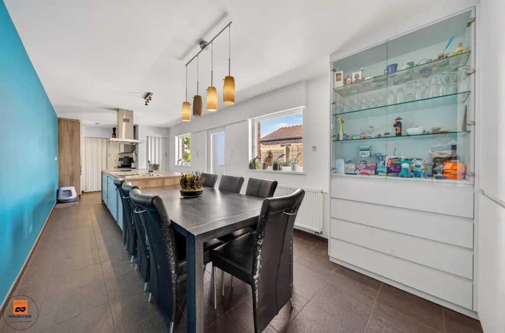 Dining Room - Renovated House with Terrace in Evergem