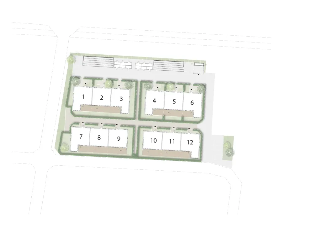 Floor Plan - Modern Flat with Private Terrace in Skurup