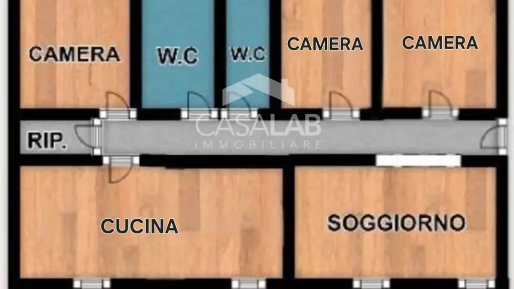 Plaan - Apartment with Balcony in Palermo