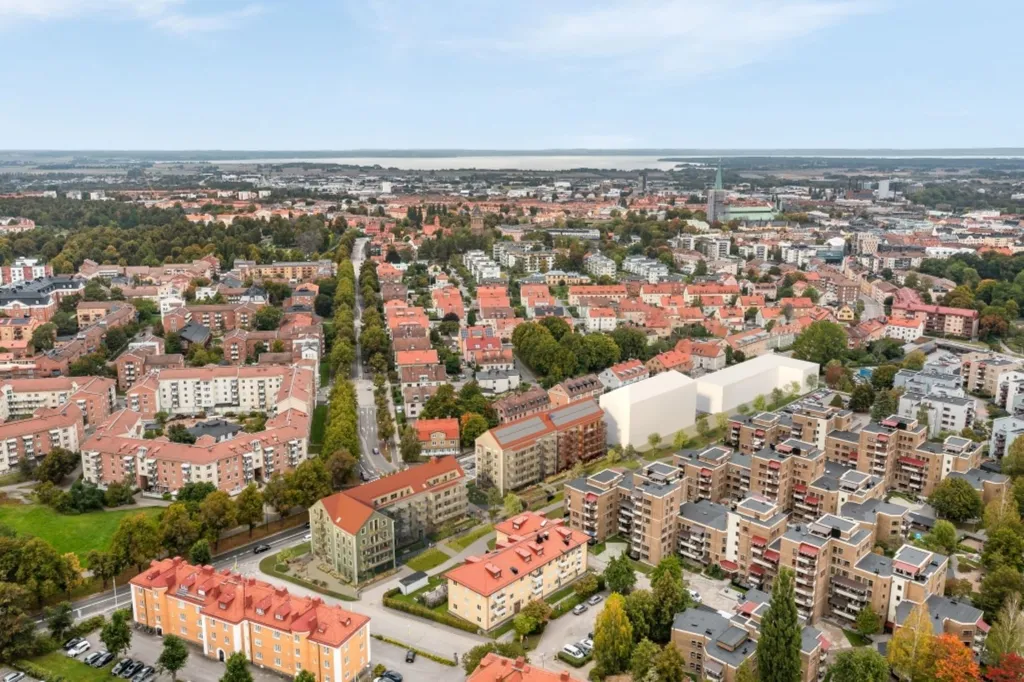Õhuvaade - Modern Flat with High-Quality Finish in Linköping