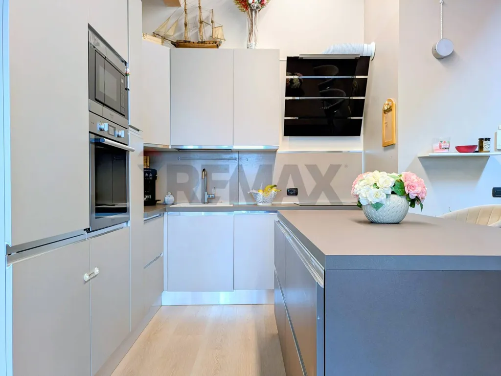 Cuisine - Penthouse with Terrace in Pian Camuno