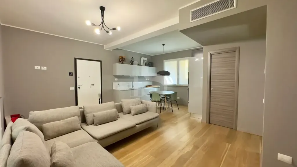 Séjour - Modern Trilocale with Terrace in Milan