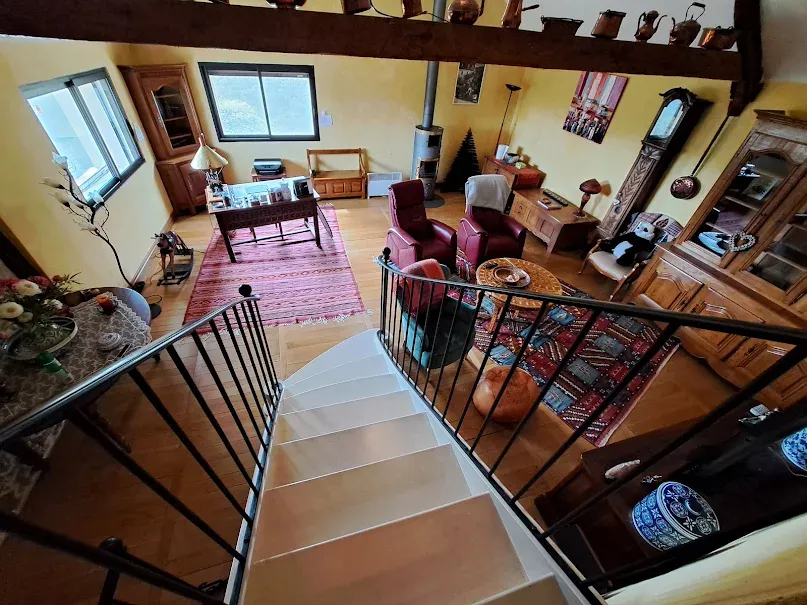 Living Room - Renovated Longère with South View near Brive