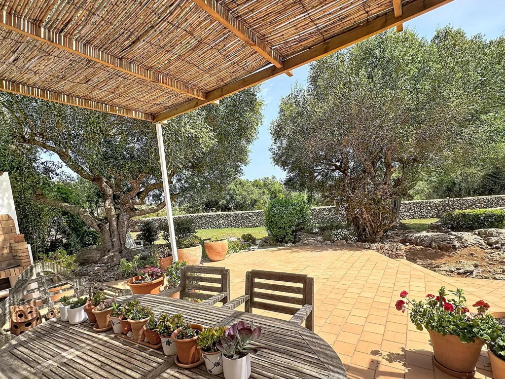 Terrass - Renovated Mediterranean House with Pool in Maó