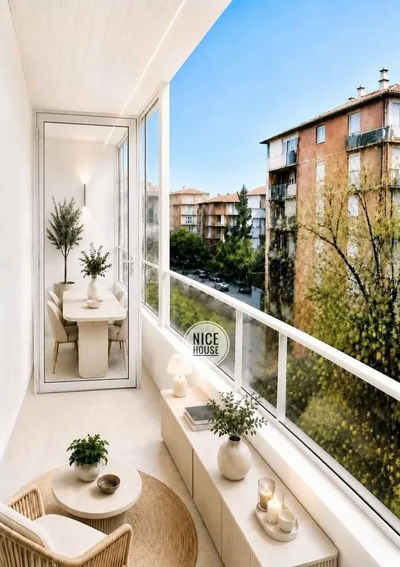 Balcon - Flat with Terrace in Aluche, Madrid