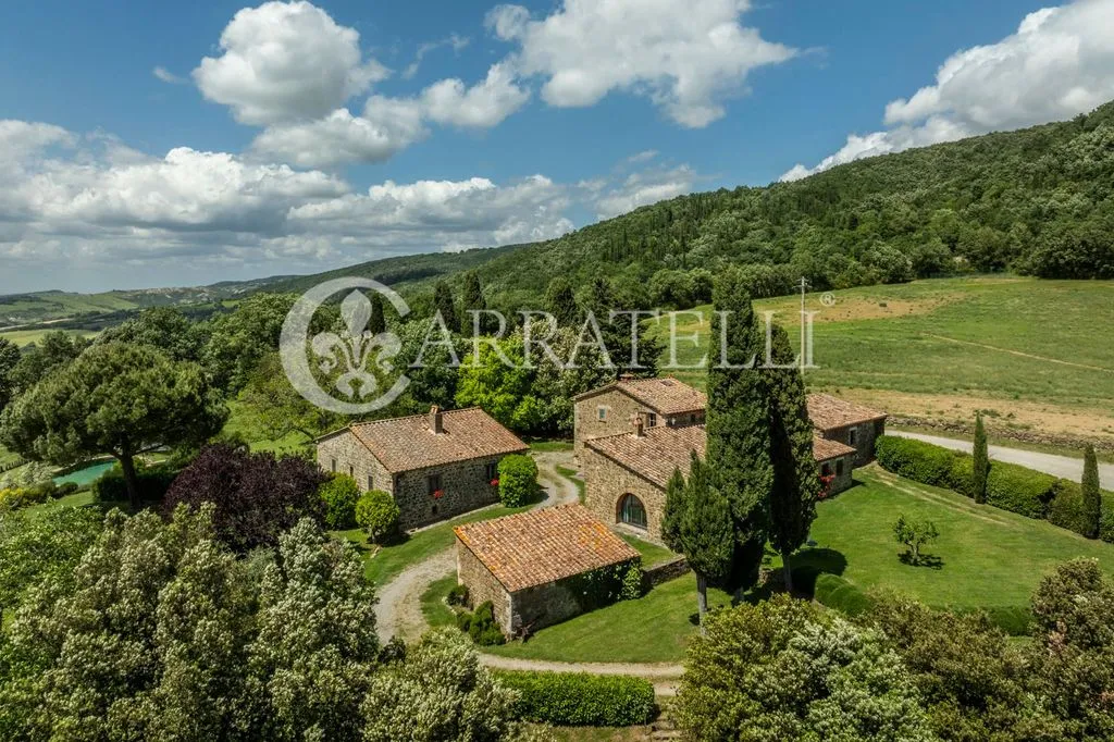 Vue aérienne - Luxury Farmhouse with Pool in Sarteano