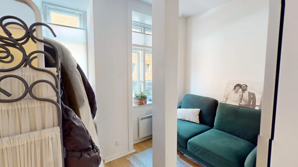 Living Room - 3-Bedroom Flat with Natural Light in Copenhagen K