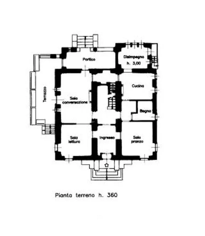 Plan - Liberty-Style Villa with Park in Valle Intelvi