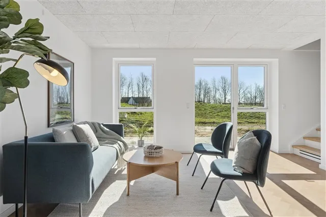 Séjour - Contemporary Villa with Terrace in Langkær