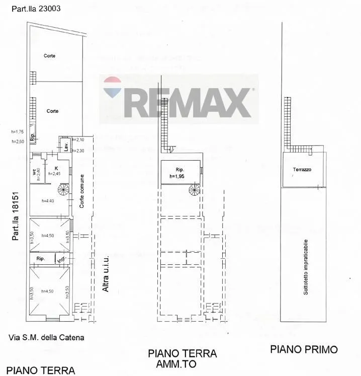 Floor Plan - Semi-detached House with Garden in Catania Centre