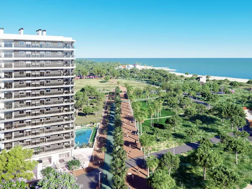 Vue aérienne - Modern Apartments with Sea View in Cabanes